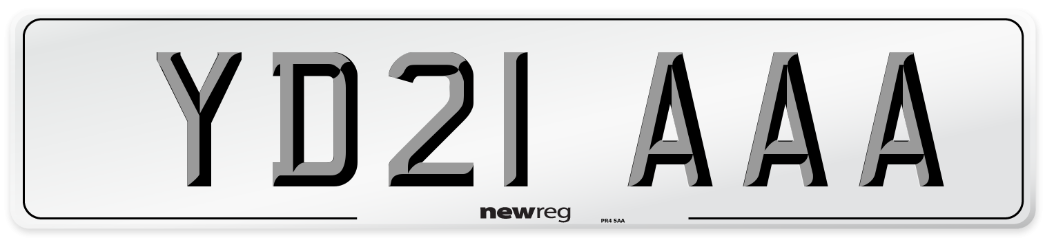 YD21 AAA Number Plate from New Reg